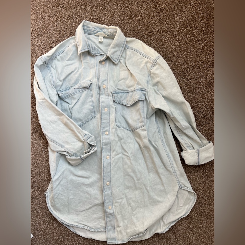 H&M denim over shirt